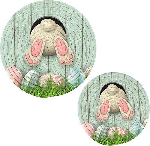 Miniatura 1 de Juego de 2 posavasos de algodón para sartenes calientes y almohadillas resistentes al calor para mesas encimeras