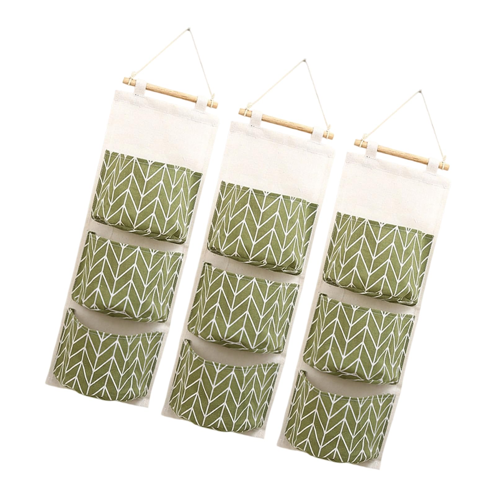 HZBB Reinforced Hook Natural Fiber Storage Bag for Entrances Partitions Dense Household Item Management Structure Door Hanging Storage Planner