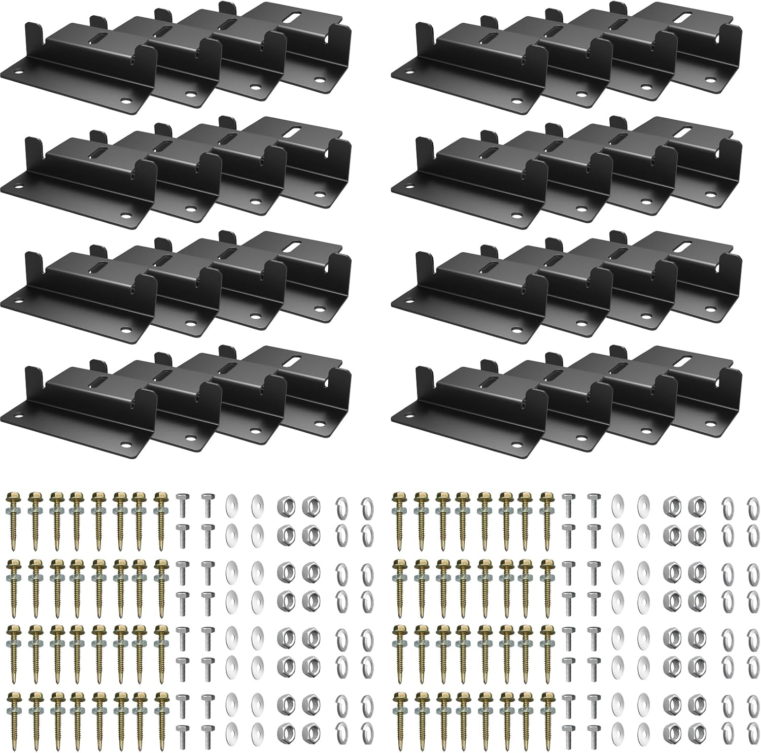 32 PCS Solar Panel Mounting Z Brackets,Lightweight Aluminum Solar Panel Mounting Brackets for RVs, Trailers, Boats, Vans, Campers