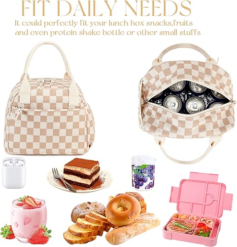 Miniatura 9 de CAMTOP Lonchera para mujeres y hombres, bolsa de almuerzo aislada, bolsa de almuerzo a prueba de fugas, enfriador térmico de gran capacidad para