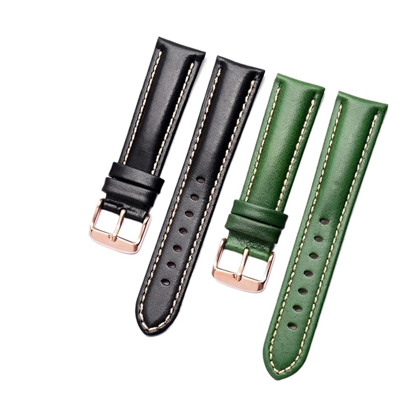 Générique NASUNJIA Bracelet De Montre En Cuir Véritable Étanche Et Résistant Aux Odeurs, 20 Mm