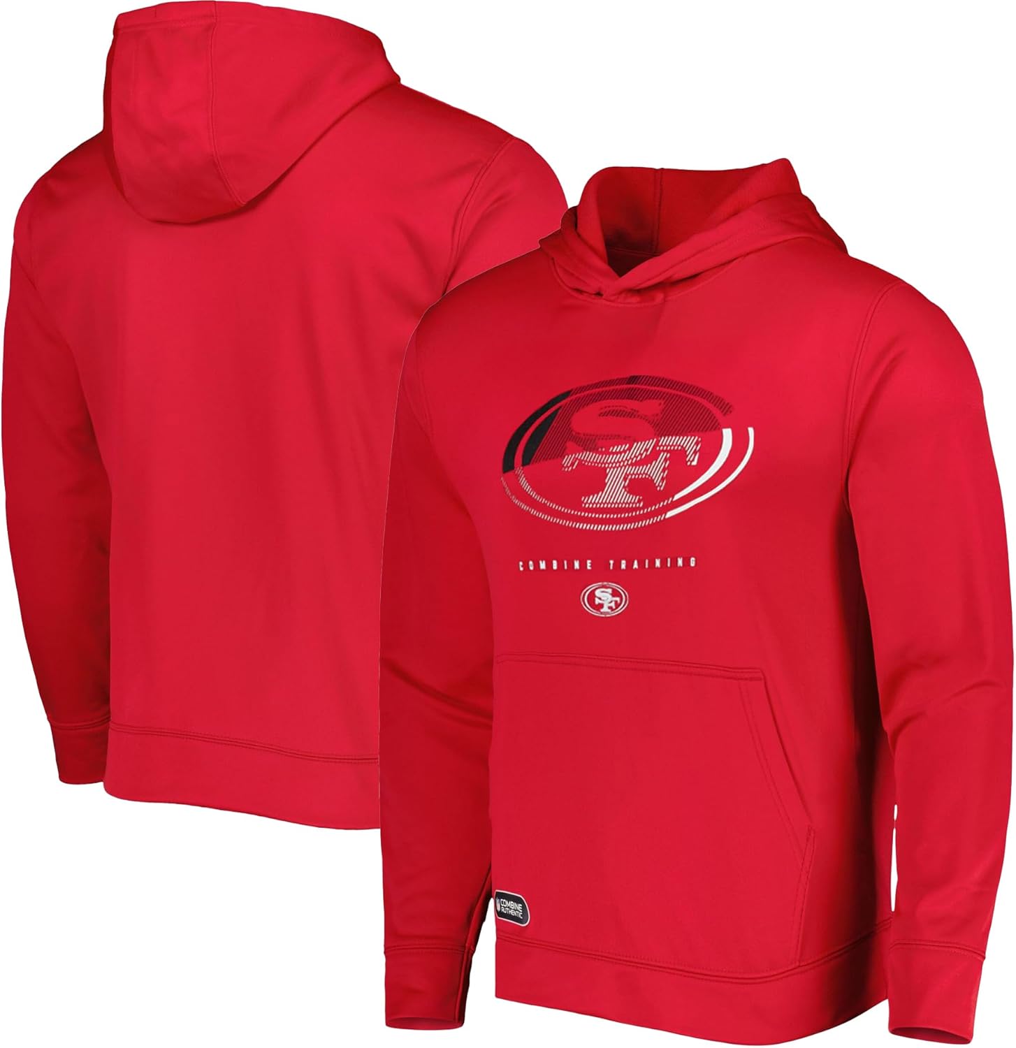 NFL Officially Licensed Kids Youth 8-20 Faded Primary Logo Watson Team Color Performance Pullover Hoodie