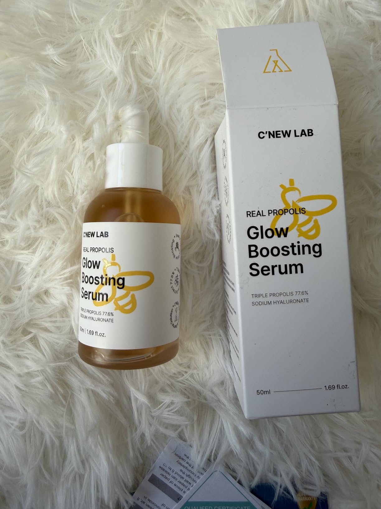 C'NEW LAB C’NEW LAB Real Propolis Glow Boosting Serum 50ml (1.69 fl.oz.) | Deep Hydration, Skin Barrier Strengthening | Inner Dryness Relief | Propolis Extract, Honey Extract, Korean Facial Serum