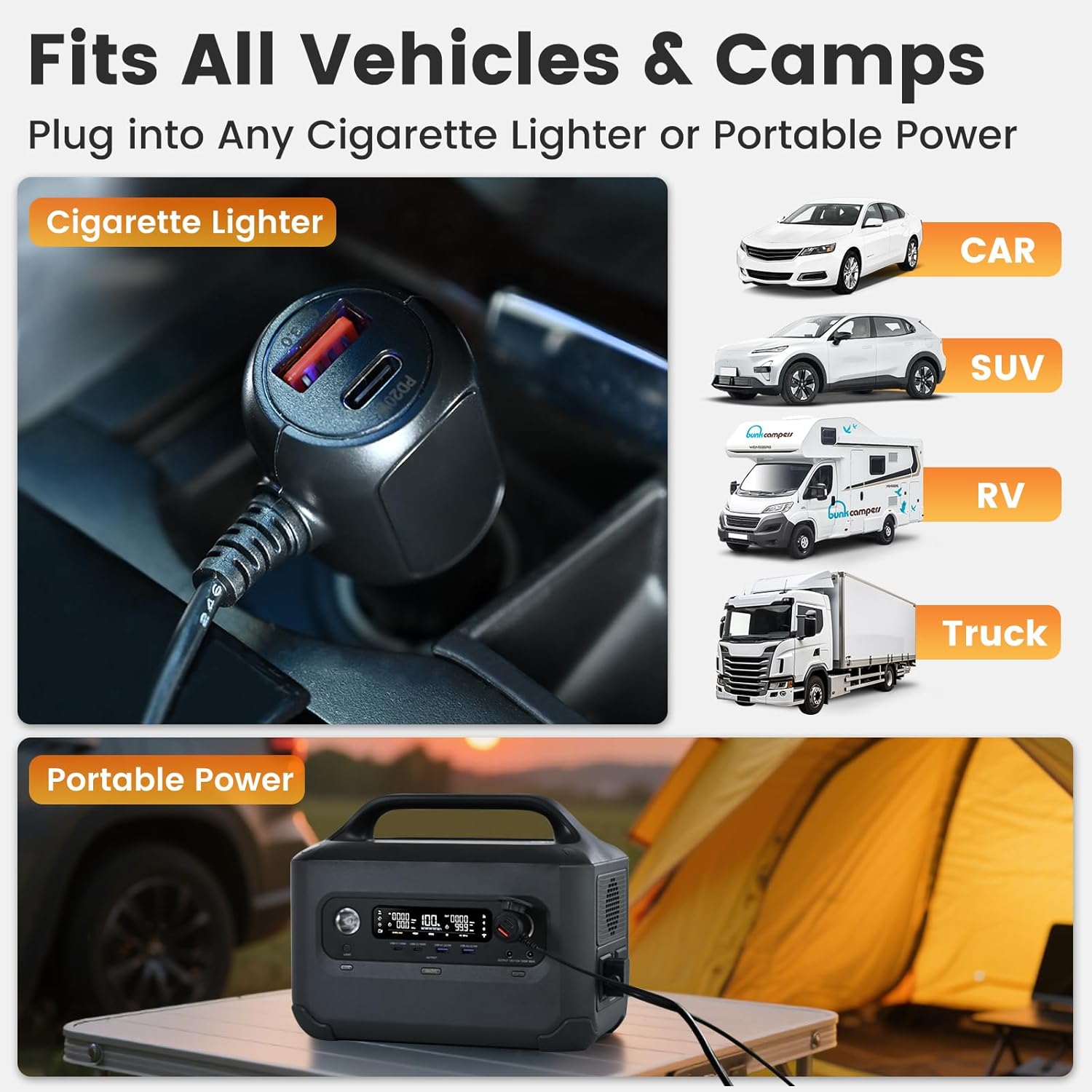 WOOMER Car Heated Blanket, 12-Volt Portable Heated Car Blanket with 4 Heating Levels & 4 Hours Auto Off for Car, Truck, SUV, RV or Camping, Travel, Machine Washable, 59" X 43", Plaid - Image 5