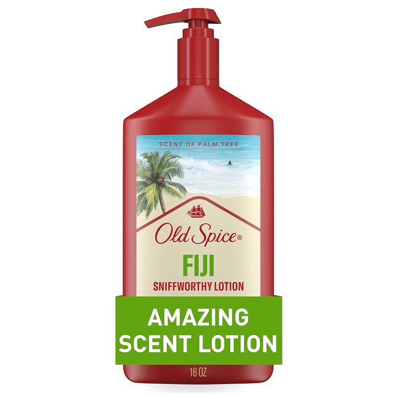 Loção Old Spice para mãos, rosto e corpo, fragrância Fiji com palmeiras, 473 mL