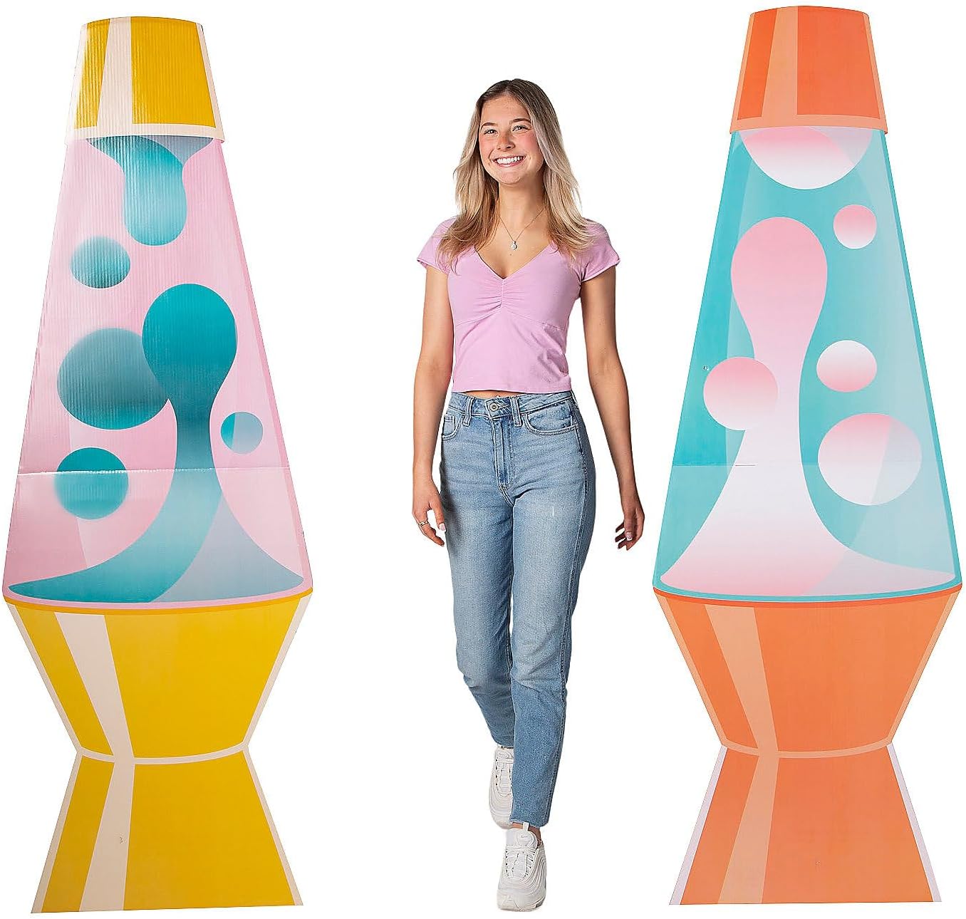 6 Ft. Groovy Lava Lamps Cardboard Cutout Stand-Up Set VBS 2026 - 2 Pieces