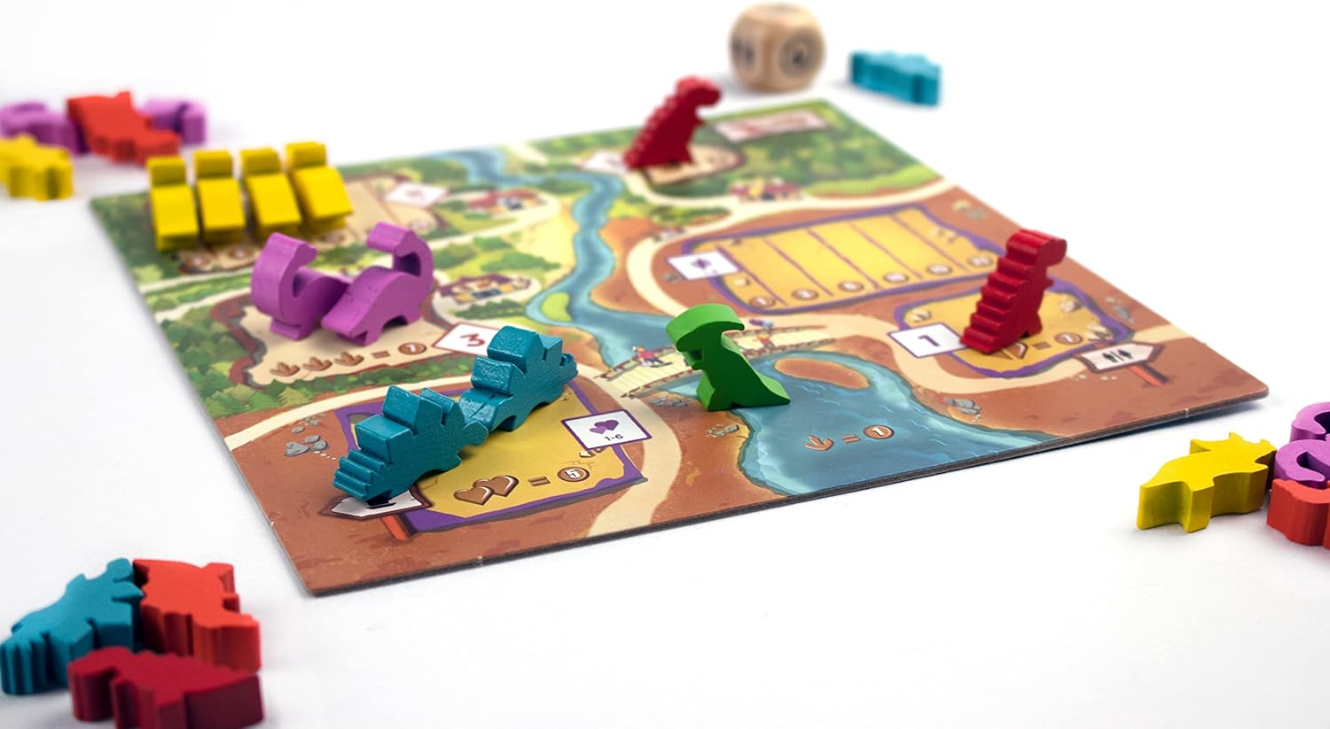 Zacatrus!- Draftosaurus Board Game, Blue, Green (ZAC036)