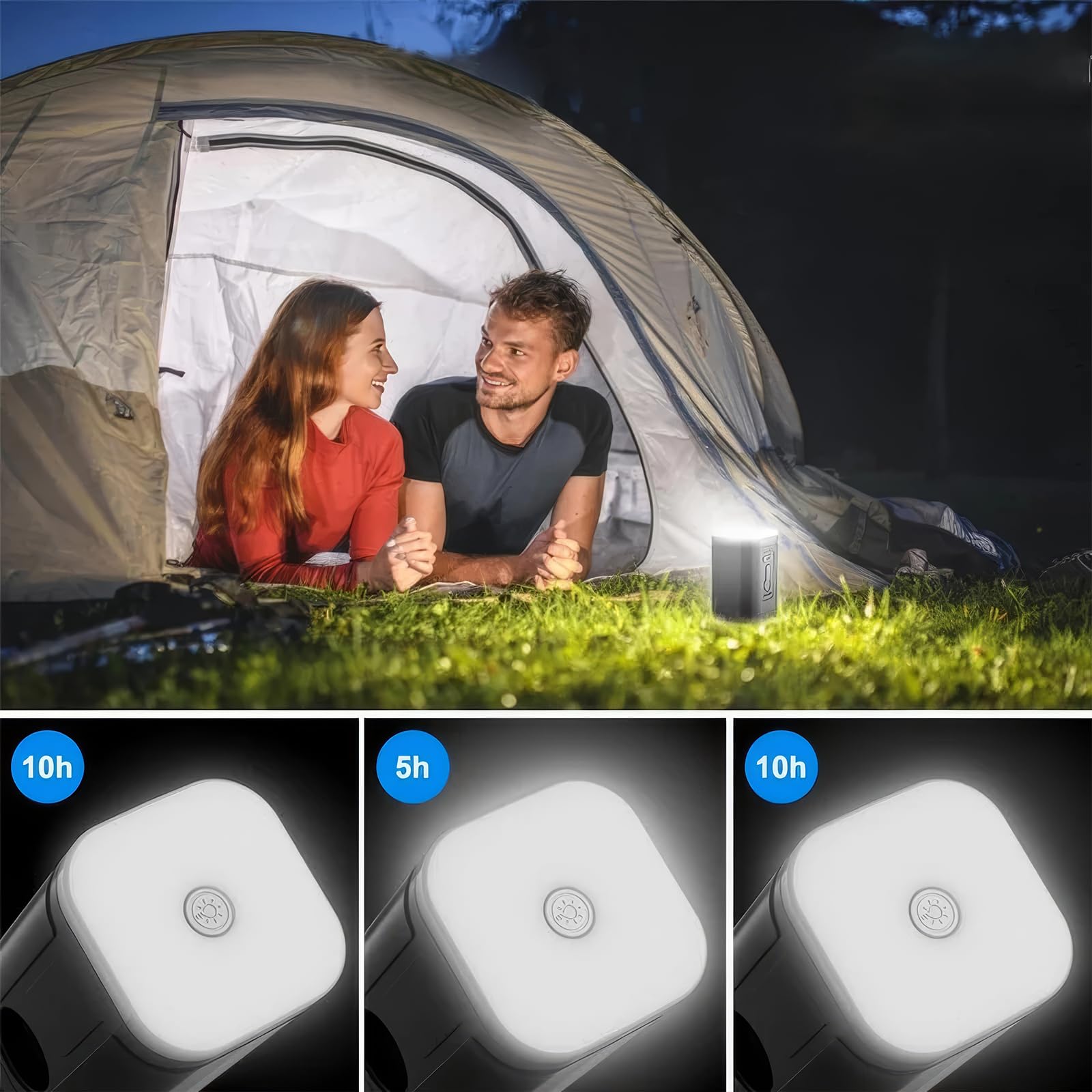 Pompa ad aria da campeggio, portatile, ultra-mini, con batteria da 1200 mAh, ricaricabile tramite USB, per gonfiare e sgonfiare per piscina, materasso, anello da nuoto, sacchetti sottovuoto