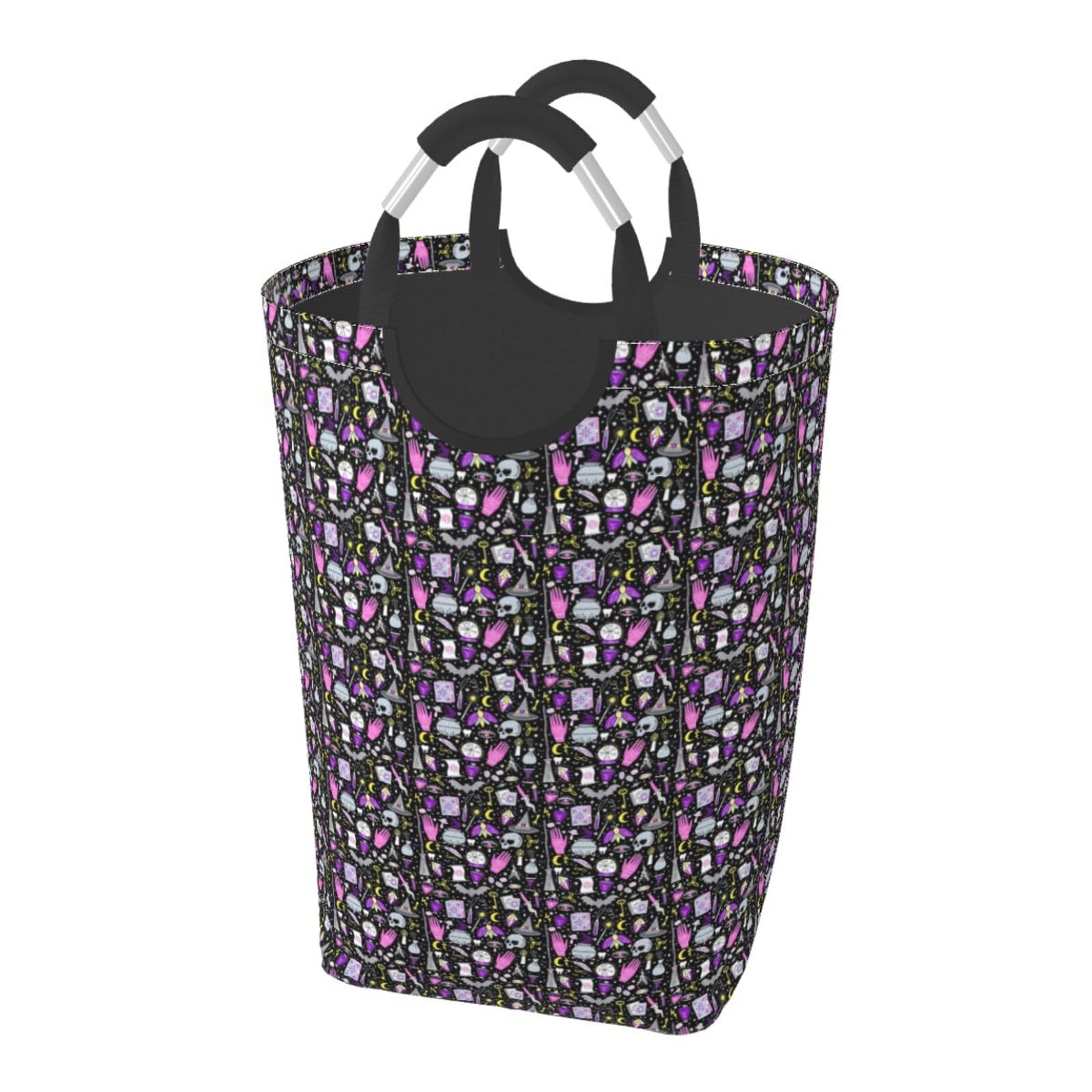 Bolsa de ropa sucia bohemia Magic Witch: cesta de almacenamiento plegable para baño