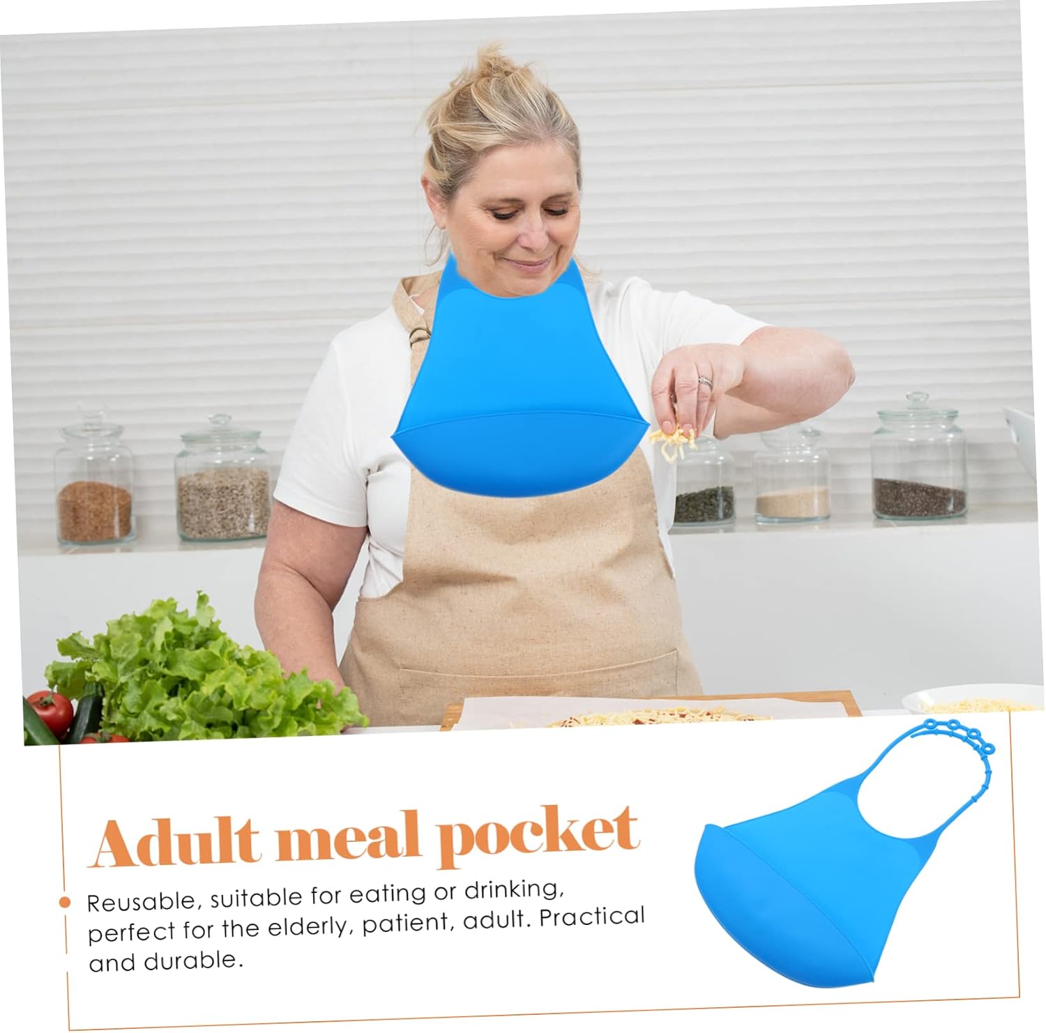 Adult Silicone Bib Silicone Bib with Pocket s for Infant Clothing Silicon Senior s