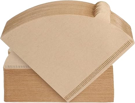 Coffee Filter Paper V60 Conical Shape for 1-2 Cups 150 Pieces 50 Pieces x 3 Sets Disposable Coffee Filter for Coffee Dripper Brown