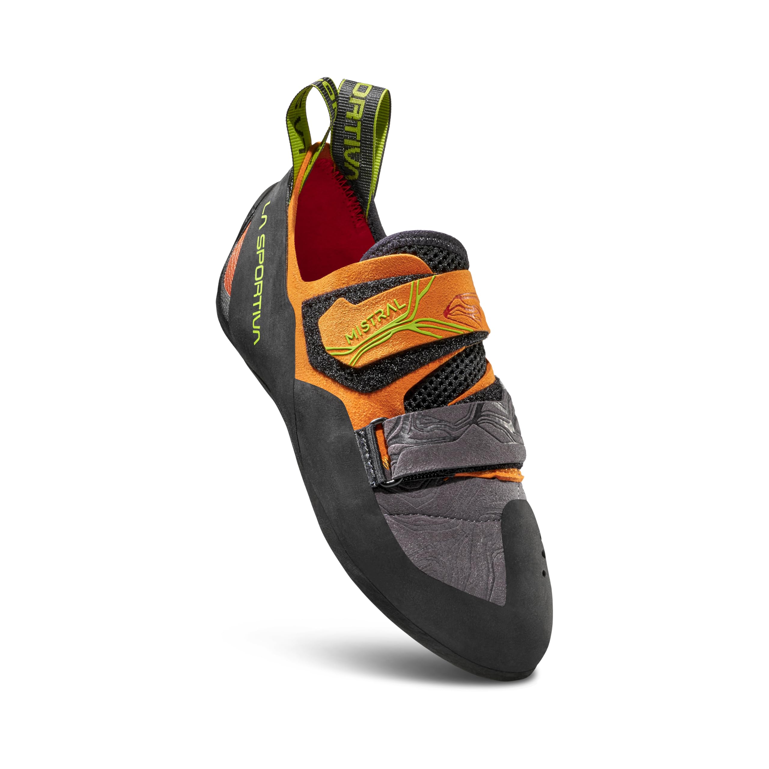 La Sportiva Men's Mistral Rock Climbing/Bouldering Shoe, Hawaiian Sun/Lime Punch, 11 US, 44.5 EU