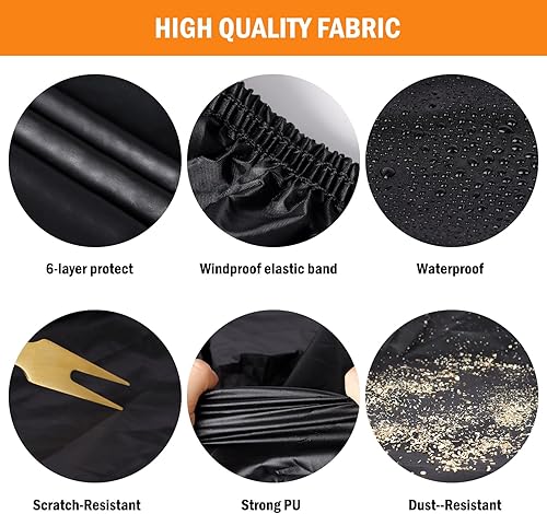 Miniatura 3 de Migaven - Funda impermeable para automóvil para el aire libre, impermeable, protege contra el sol, la lluvia, la nieve y el granizo, con cremallera