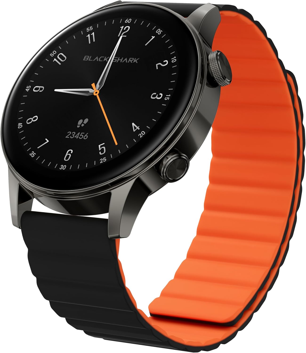 สมาร์ทวอทช์ Black Shark S3 พร้อมสายรัดแม่เหล็กสีดำและส้ม