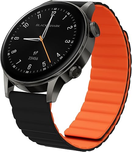 Black Shark Reloj inteligente S3 con correa magnética, relojes ENC Bluetooth de llamadas, AMOLED de 1.43 pulgadas, más de 150 modos deportivos, GPS,