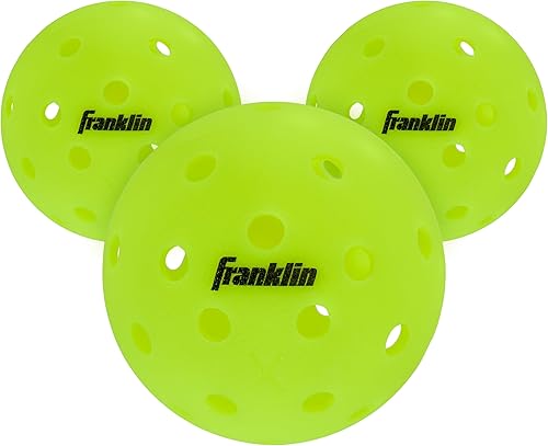 Franklin Sports Max Grit - Pelotas de pickleball texturizadas, para interiores y exteriores, con agarre extra para giro instantáneo + control, disponible en Yaxa Colombia