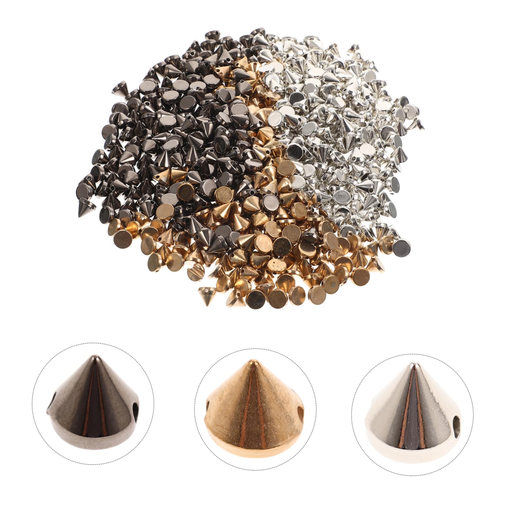 SEWACC 3piezas Remaches De Plástico Punk Para Manualidades Decoración Para Ropa Zapatos y Accesorios