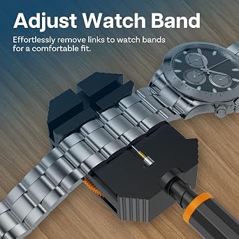 MMOBIEL Watch Band Strap Link Pin Remover Adjust Repair Tool Kit for Watchmakers with Pins Spring Pusher Steel Punch