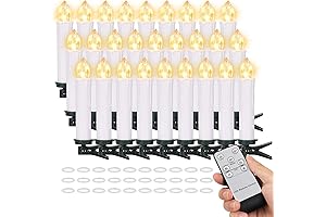 FREEPOWER Flameless LED Taper Candles for Christmas Tree