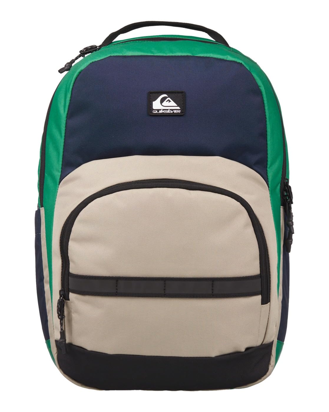 Sac à dos Quiksilver Schoolie 3.0 vert étanche protégeant vos affaires