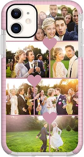 STYLETiFY - Funda protectora personalizada para iPhone 11, collages de múltiples imágenes, a prueba de golpes, funda protectora personalizada