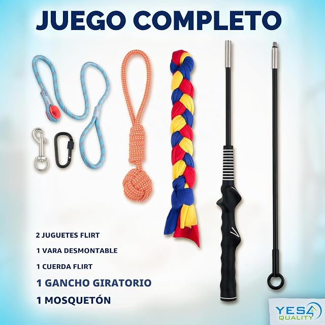 Foto 5 de 8 de Poste de coqueteo para Perros con Cuerda de Nailon Fuerte y Segura