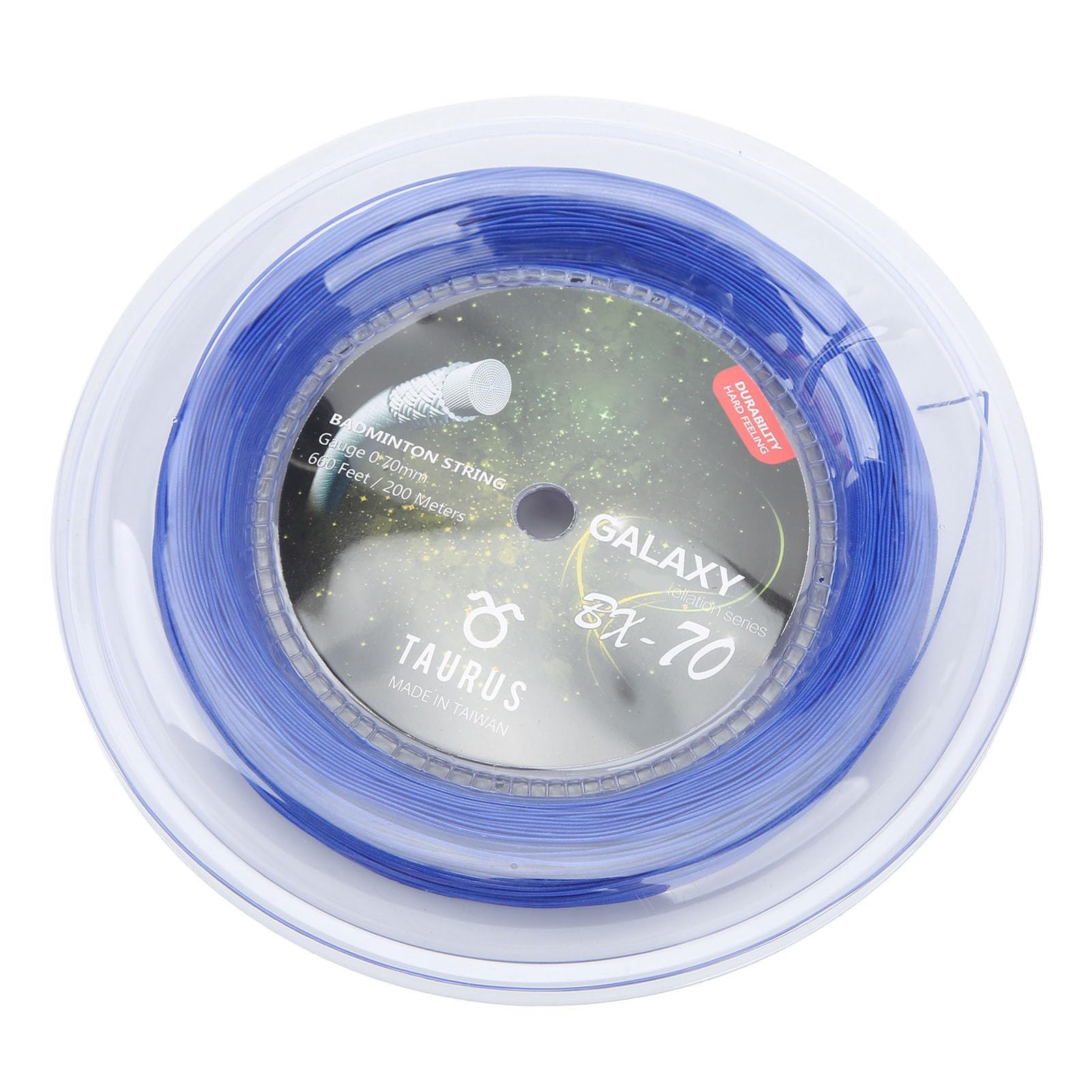 Cuerda de Bádminton POWERTI BX70 0 7mm Alta Elasticidad Nylon Multifilamento 200m Accesorio Profesional para Raquetas Entrenamiento y Competición Color Azul