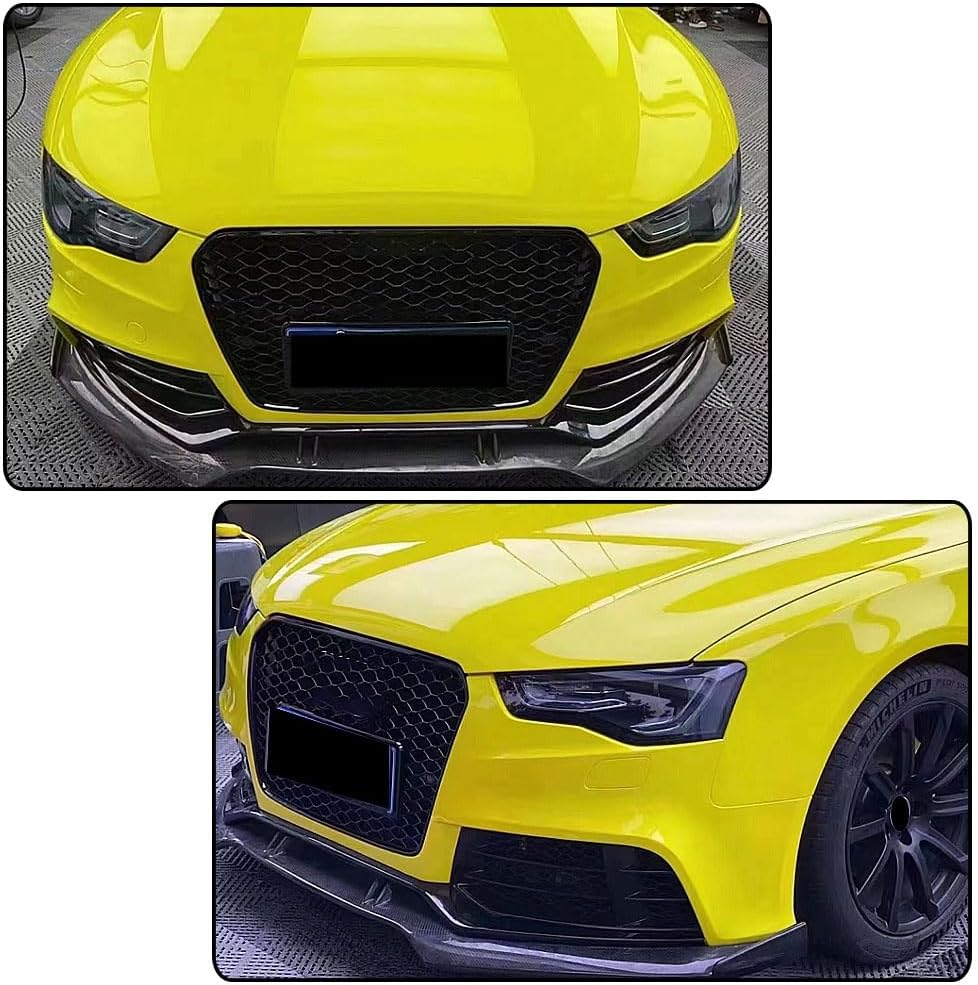 Carbon Fiber Front Spoiler Compatible with Audi RS5 B8.5 Coupe Convertible 2-Door 2013-2015 Front Bumper Lip Chin Splitter Air Dam Factory Outlet