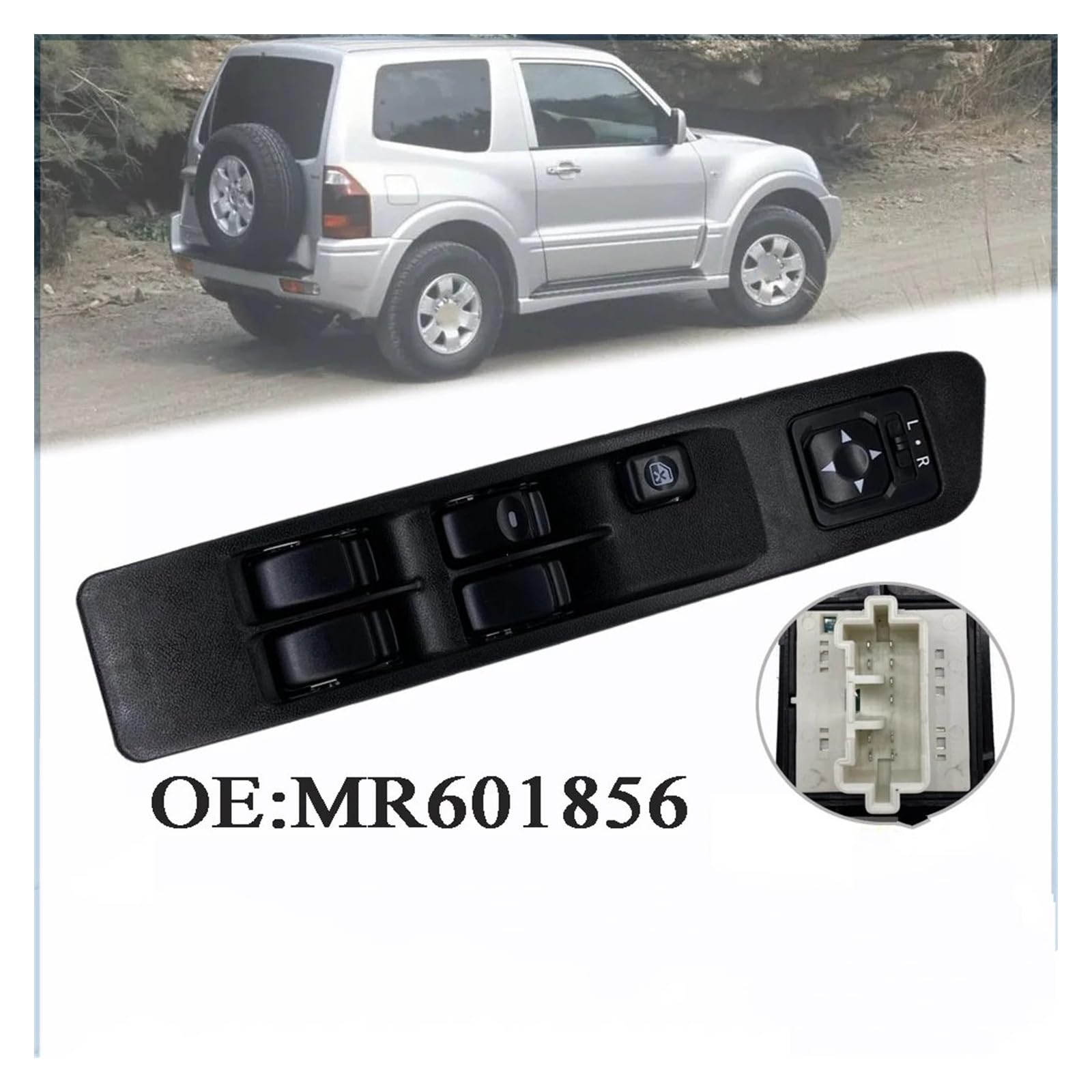 Kompatybilny z Pajero, Pinin i Montero MR601856, przedni lewy przedni lewy podnośniki szyb przycisk regulatora, konsola elektryczna, akcesoria do