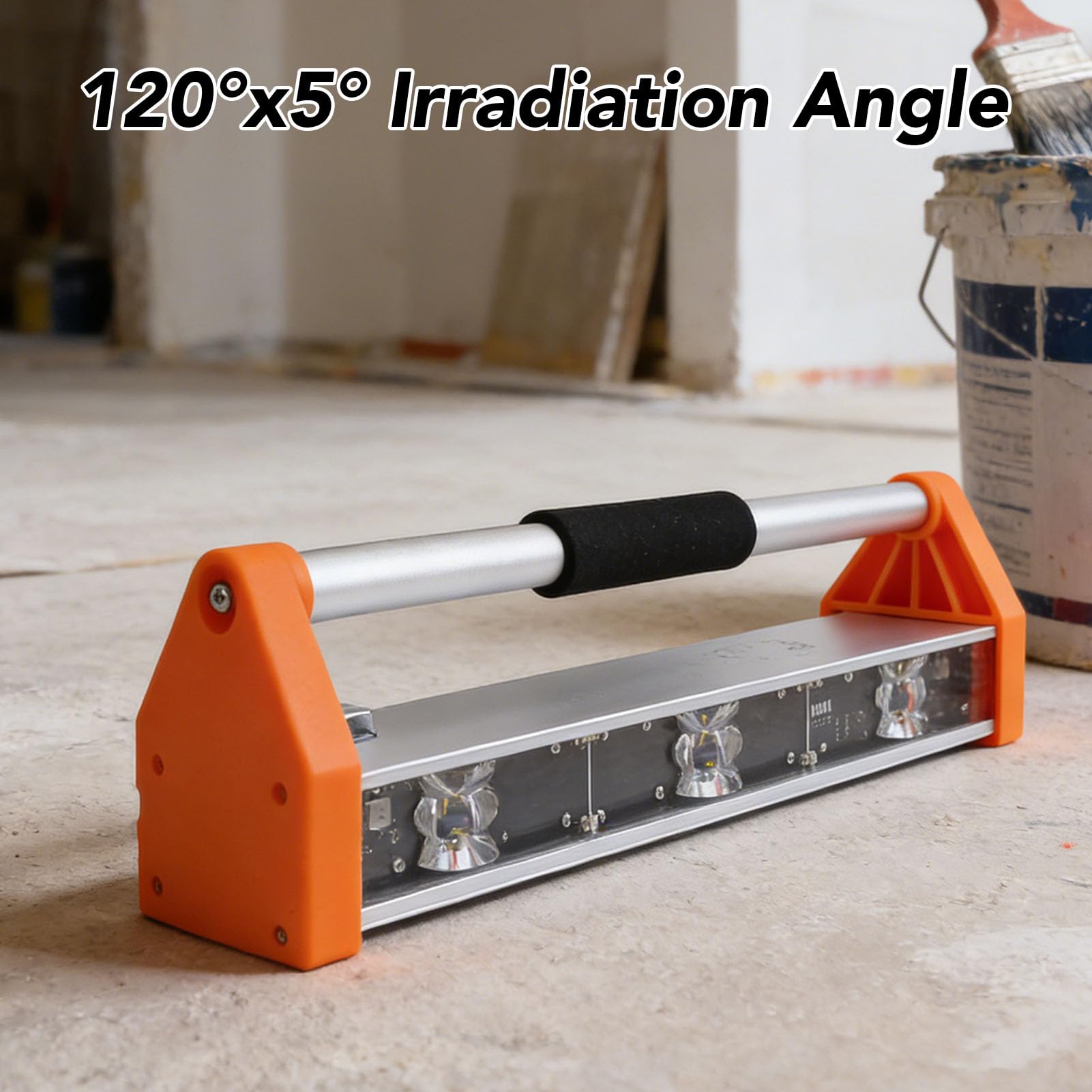 Luz de Inspección de Pared, Luz de Trabajo LED Ultrabrillante de 2600 Lm con Iluminación Gran Angular de 120°x5°, para Comprobar la Planitud de los Azulejos de la Pared