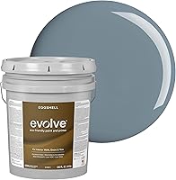 Vista 12 de EVOLVE Pintura e imprimación para interiores, cáscara de huevo (blanco alabastro), 1 galón, cobertura de una capa, excelente oculto, bajo contenido