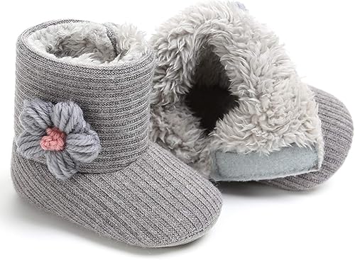 Miniatura 4 de LIVEBOX Prewalker Botas de invierno para bebés y niñas con suela antideslizante suave de alta calidad