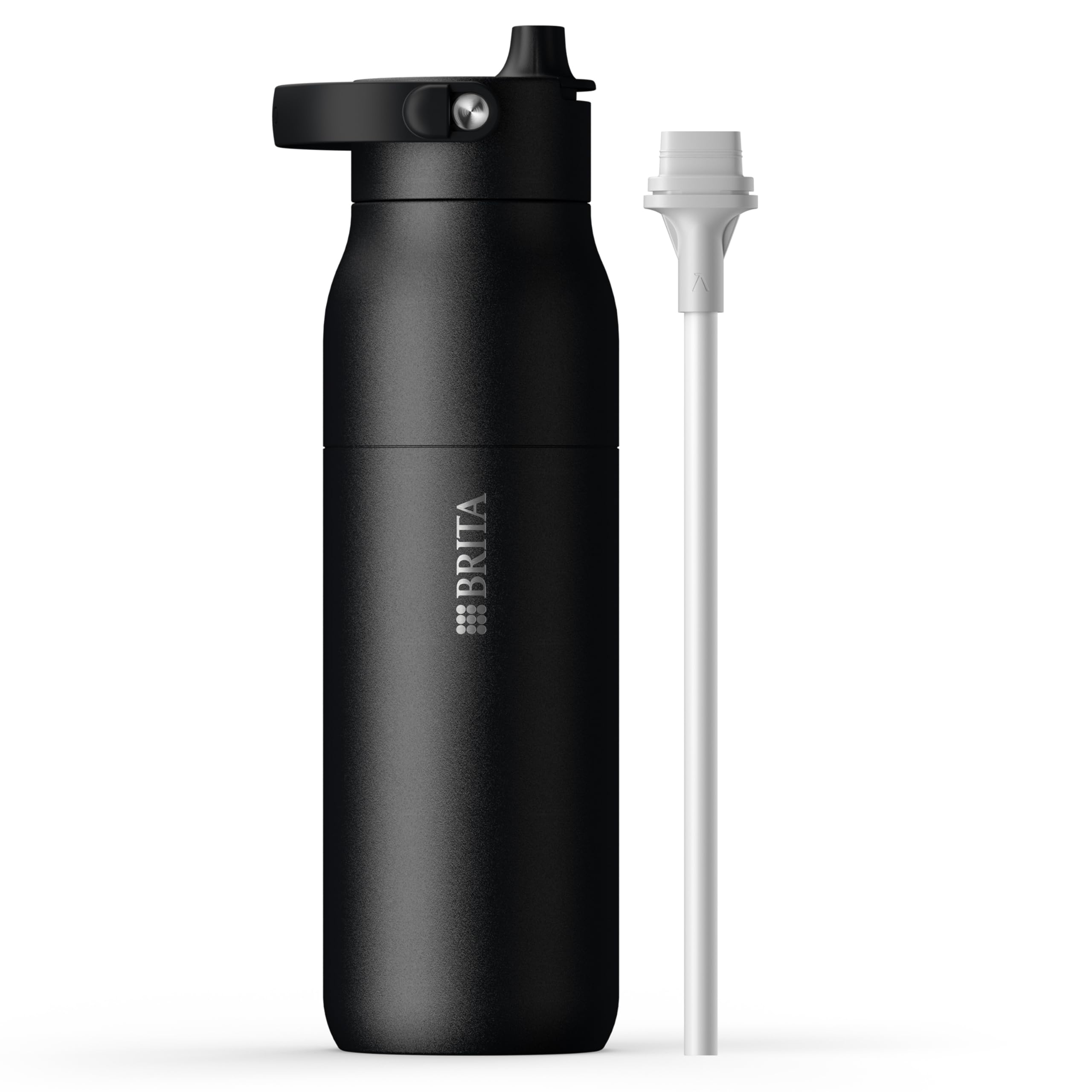 BRITA LARQ Essential Trinkflasche mit Strohhalm (1L