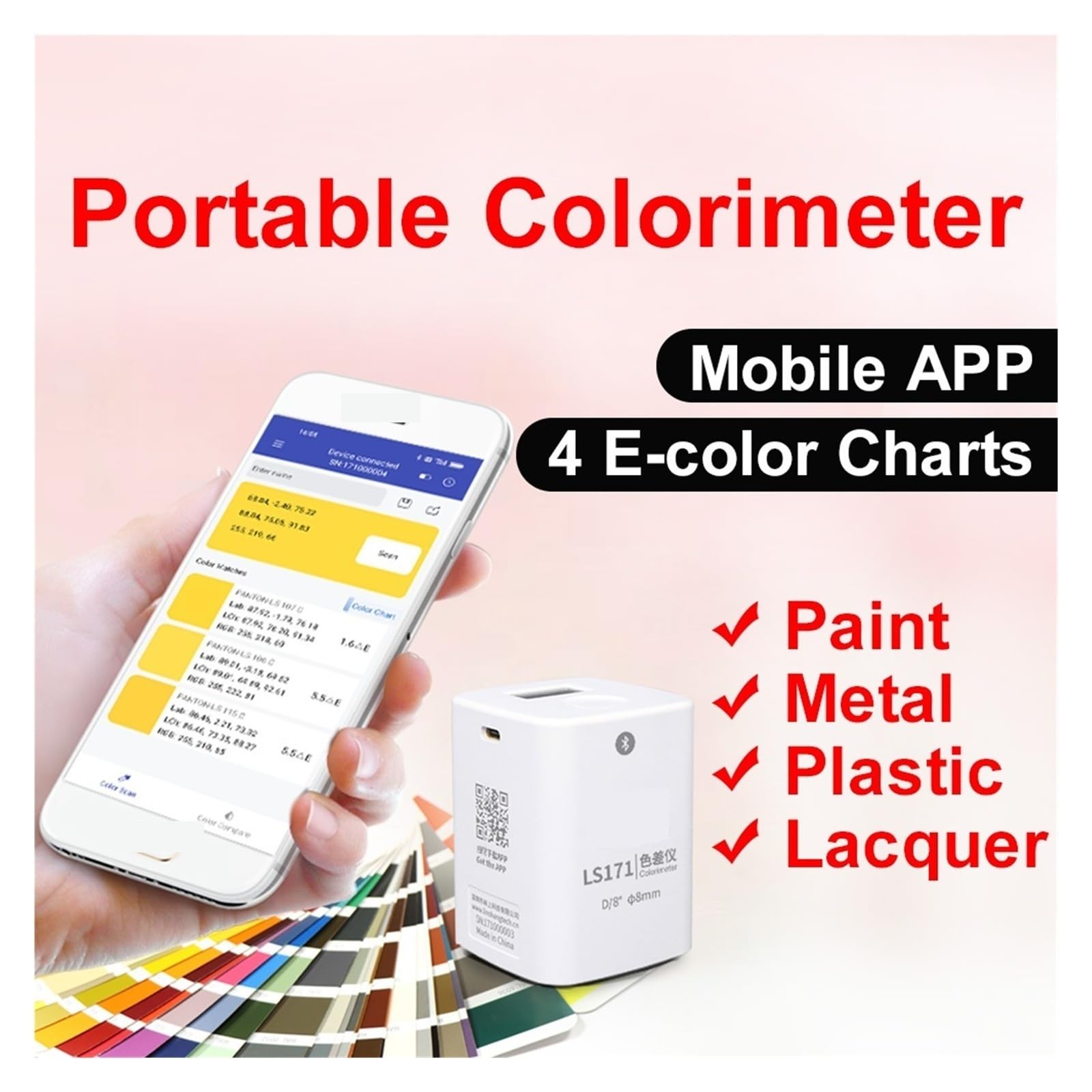 Lettore di colori con illuminazione D/8° LS171 colorimetro digitale Operazione semplice