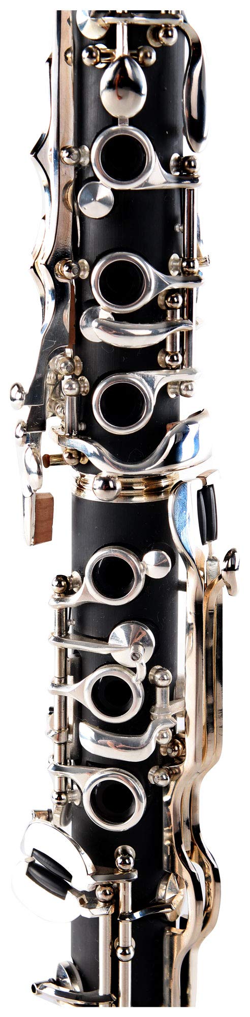 Classic Cantabile CLK-20 Kunststoff Klarinette ESM Set - deutsche Giffweise - 20 Klappen - 6 Ringe - Ebonit Korpus - inkl. Koffer und Putztuch - inkl. Mundstück, Blattschraube und Kapsel von ESM