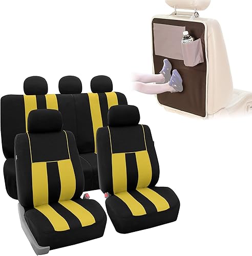 Miniatura 17 de FH GROUP FH-FB036115 fundas para asientos a rayas, púrpura/negro - Para la mayoría de los autos, camiones, SUV o van, Burgundy Rosado,Beige,Negro