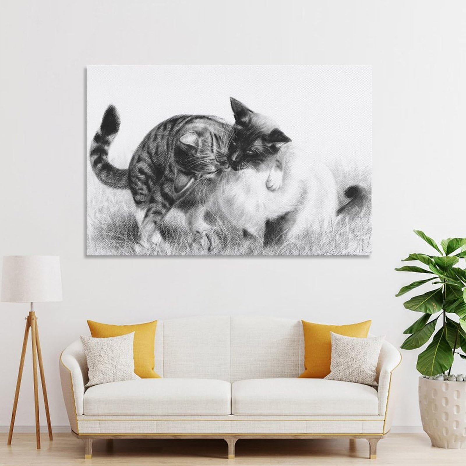 Junmoney Hug Decorative Wall Artwork 20x30inch(50x75cm), for Living Room, Bedroom, Office Or Hallway, Decorative Artwork with Broad Appeal