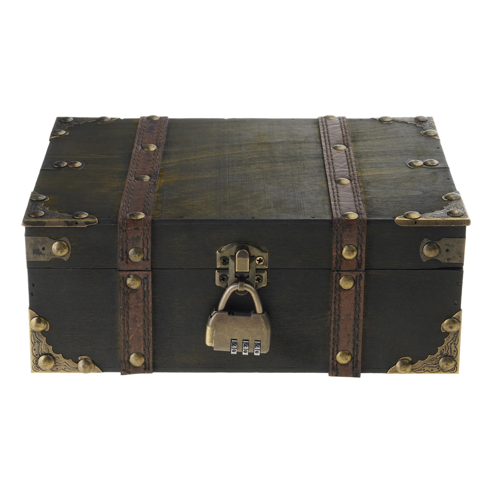 Tsophreniq Wooden Decorative Box for Jewelry Storage and Display Cabinet Keepsakes Chest with Mechanism Trinket Organiser Vintage Wooden Storage Box