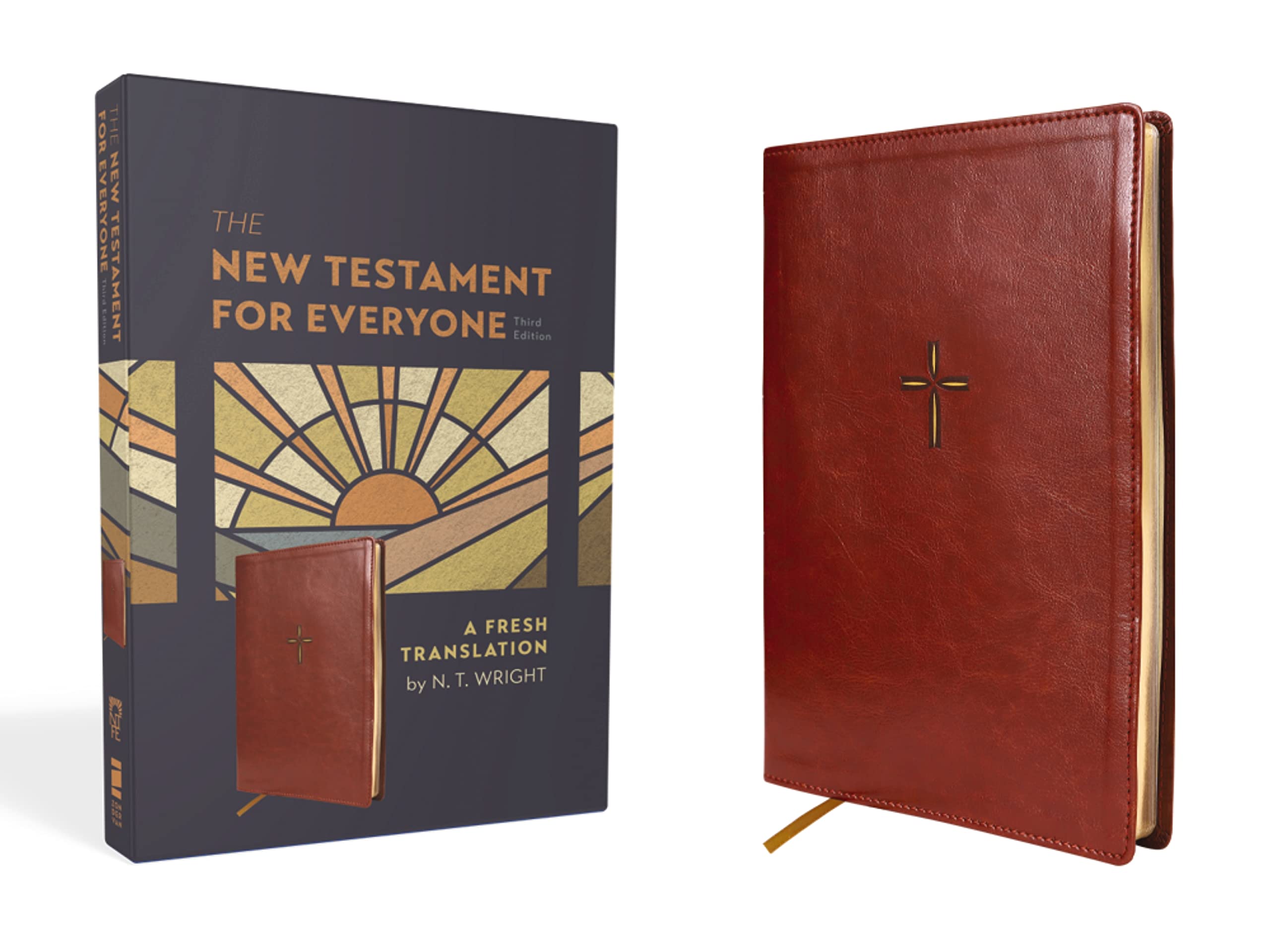 The New Testament for Everyone, Third Edition, Leathersoft, Brown: A Fresh Translation Imitation Leather – October 17, 2023