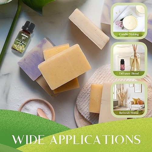 Miniatura 6 de ARVIDSSON - Juego de aceites esenciales de primavera, aceite de fragancia natural para difusor, fabricación de velas, después de la lluvia, brisa