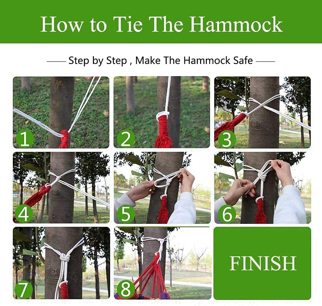 DYTWXG Hamaca Colgante Ultraligera, Silla para Dormir, Columpio, portátil, Duradera, Hamaca para Acampar, para Interior, Exterior, Camping, Senderismo