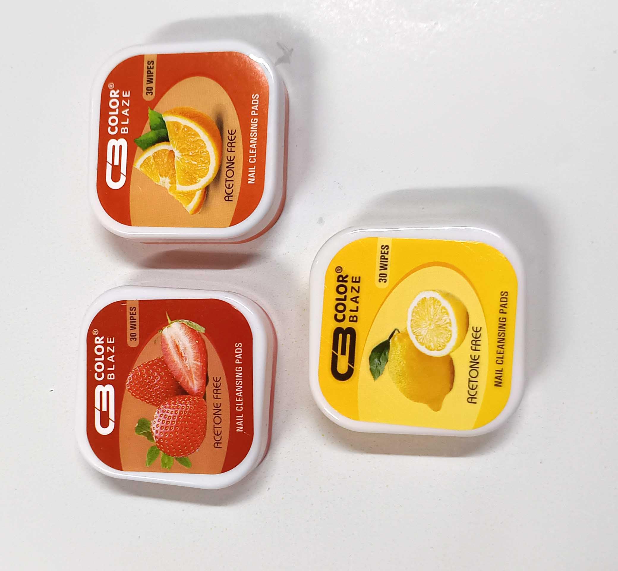 Assorted Flavour CB Square Tissue Nail Polish Remover (3 Pcs)-image-22