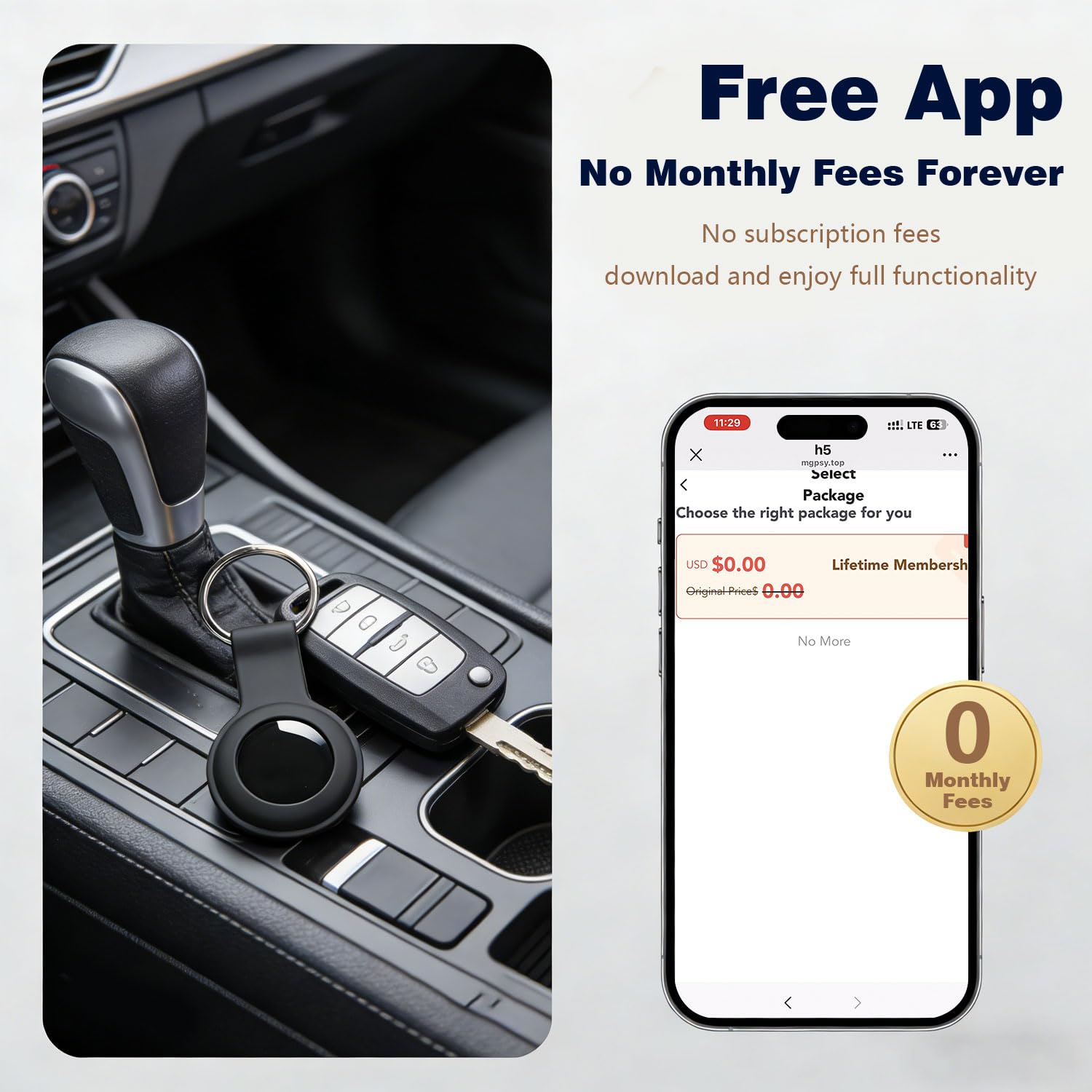 2026 New Model Mini GPS Tracker for Vehicles,No Subscription No Monthly Fee Portable Real-Time Tracking GPS Tracker for Car Kids Dogs Trucks GPS Tracking Device（Black） - image 3