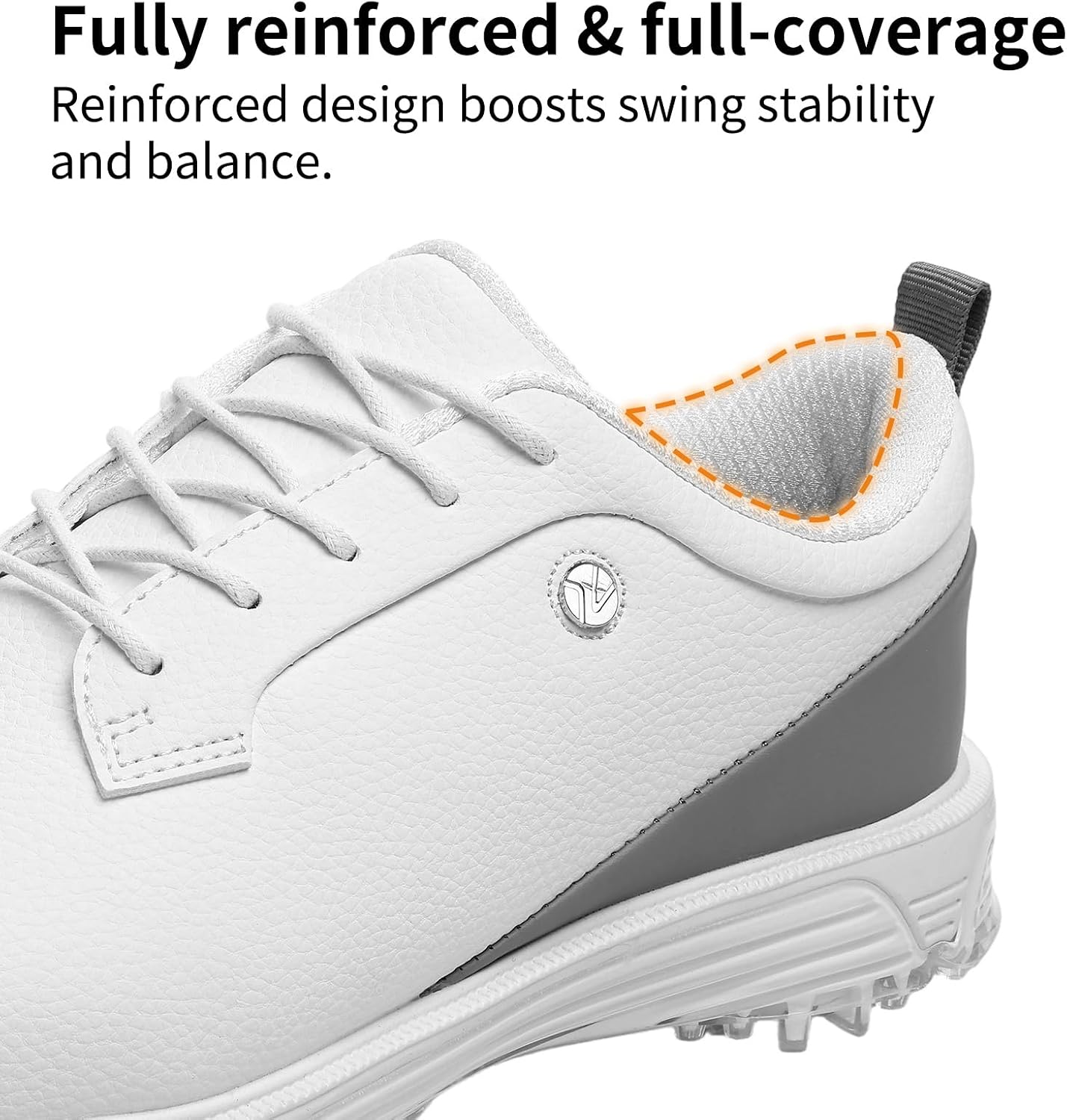 Men's Waterproof Golf Shoes–Spikeless Non-Slip Athletic Golf Sneakers with High-Traction Sole, Lightweight Professional Outdoor Walking Shoes