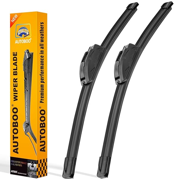 AUTOBOO 26" and 18" Windshield Wipers Blades (Pack Of 2),OEM Quality Premium All-Seasons Wiper blades,Stable and Quiet Armor wiper blades