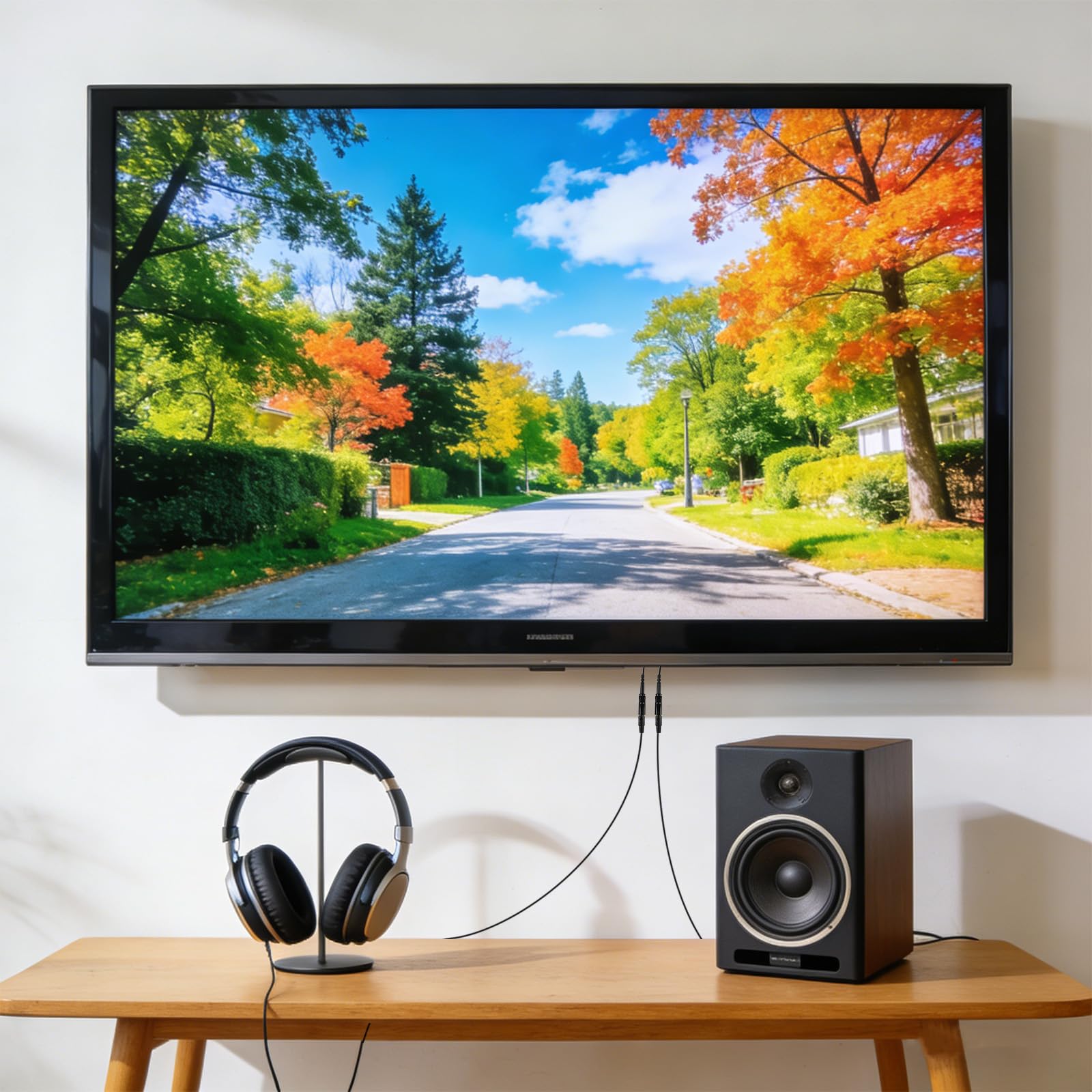 Cyfrowy Optyczny Rozdzielacz Audio, Wysokiej Jakości Trwały Cyfrowy Optyczny Rozdzielacz Audio 1 Wejście 2 Wyjścia Odpowiedni do Odtwarzaczy Dvd Konsoli Soundbarów Kina Domowego