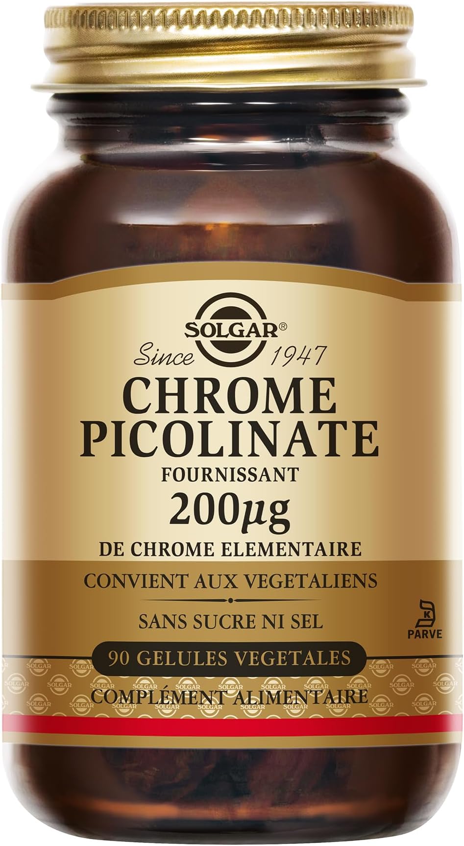 Solgar Chromium Picolinate 200 mg Vegetable Capsules, 90 Count