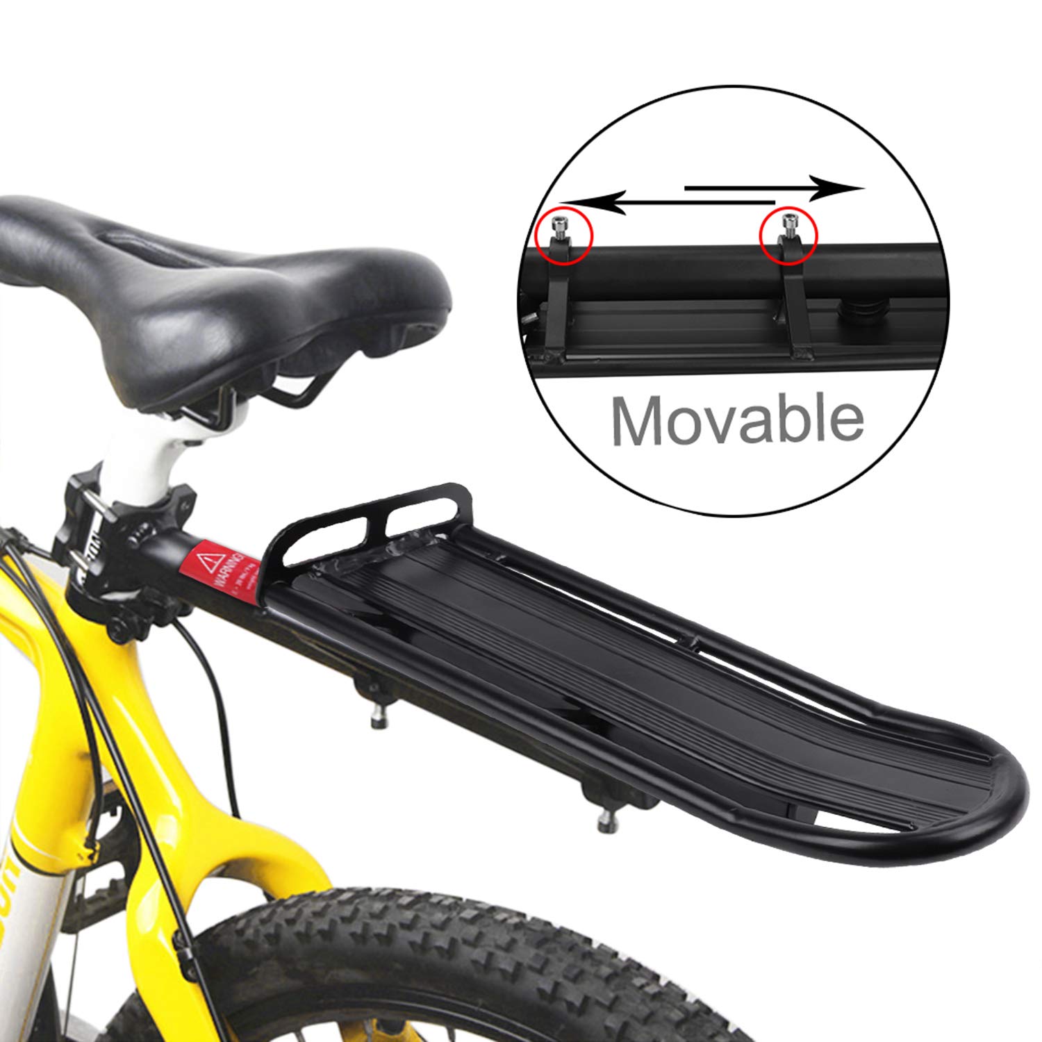Porte-Bagages Arrière Rétractable En Alliage D’Aluminium – Fixation Rapide, Charge Max 10 Kg, Pour Tige De Selle 27,2–31,8 Mm