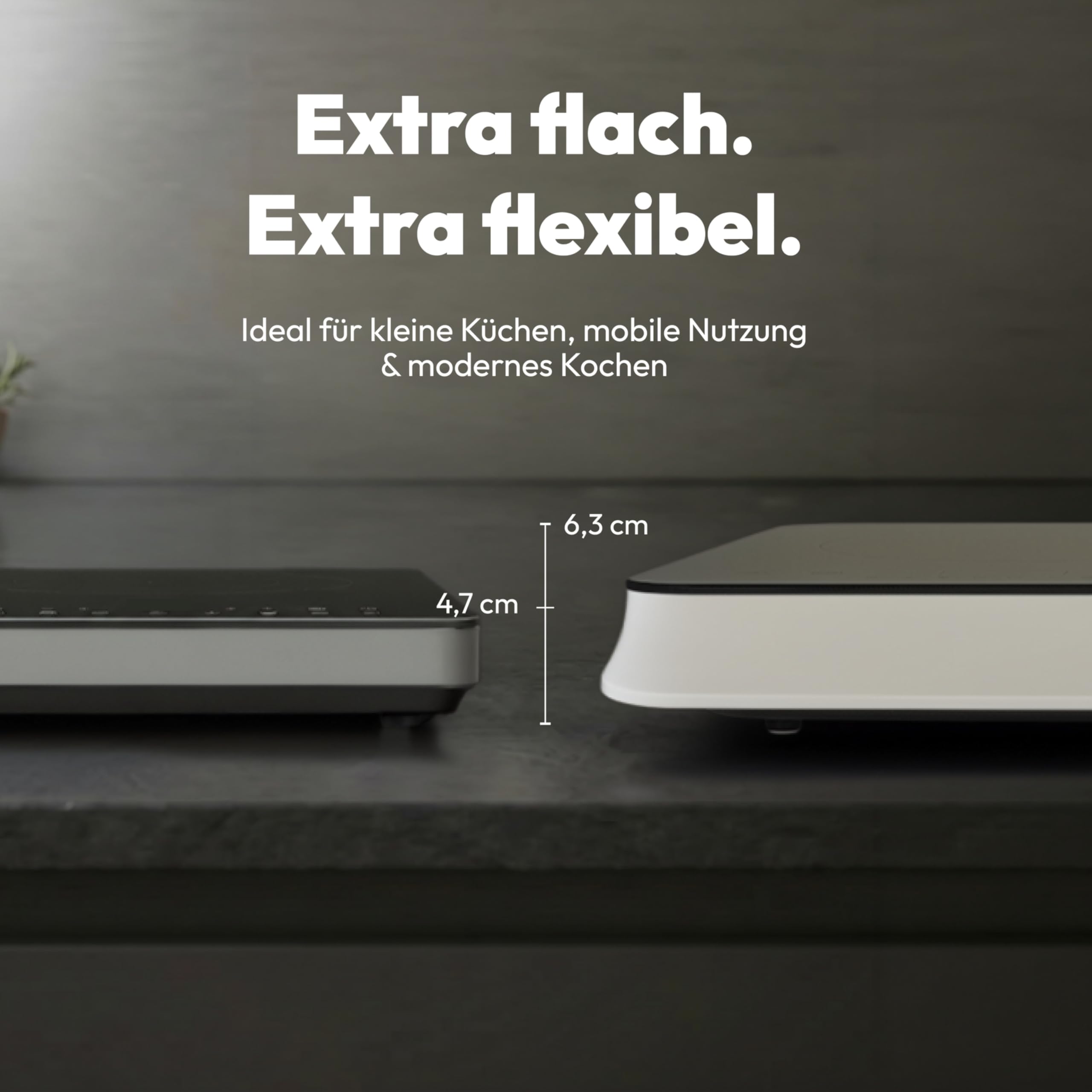 MEDION IC20D Induktionskochplatte, 2 Platten Induktionskochfeld, extra flach, 3500 Watt, 2 Kochplatten, 8 Automatikprogrammen und DIY, LED Display, Touchbedienung, nahtlose Kristallglas-Oberfläche