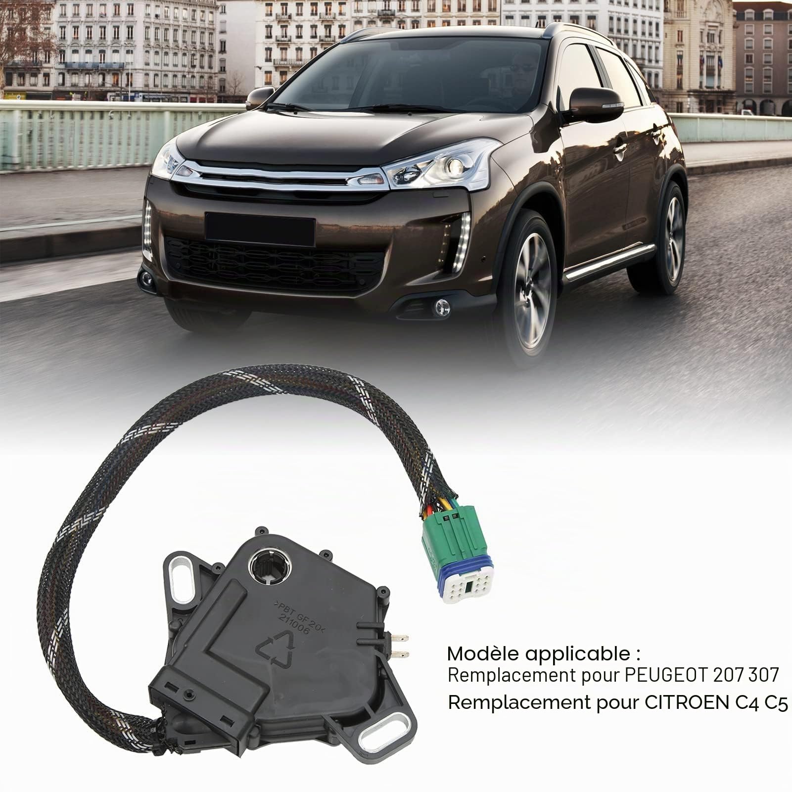 Dpofirs Commutateur de Transfert de Boîte de Vitesses, 252927, CMF-930400, 930400 OEM, Remplacement du Commutateur de Vitesse de Boîte de Vitesses pour DPO AL4, Remplacement pour 207 307, pour C4